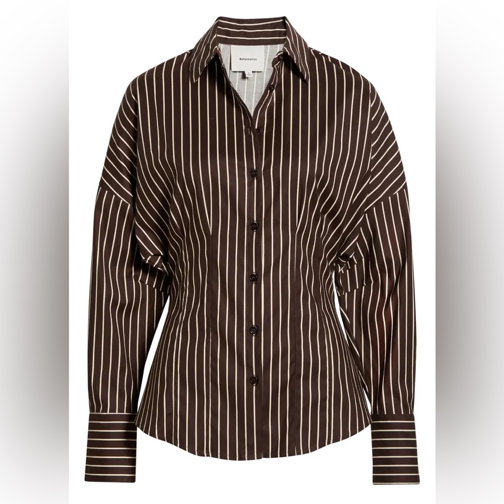 Reformation button up shirt